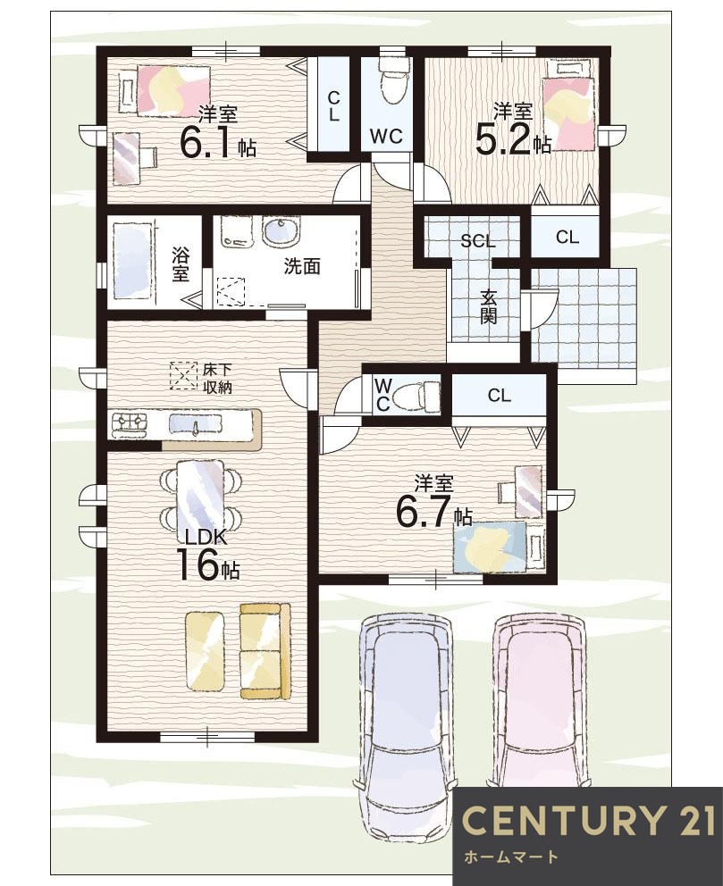 一戸建て東近江市林田町 一戸建て 全１６邸第２４－１・２期の詳細情報 24
