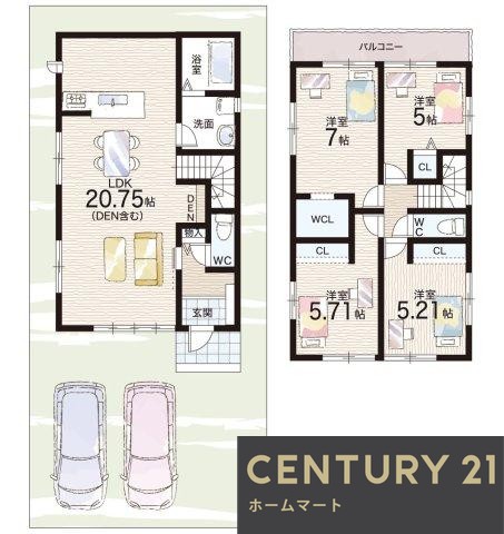 一戸建て甲賀市水口町虫生野中央 一戸建て 全２邸第１期の詳細情報 20