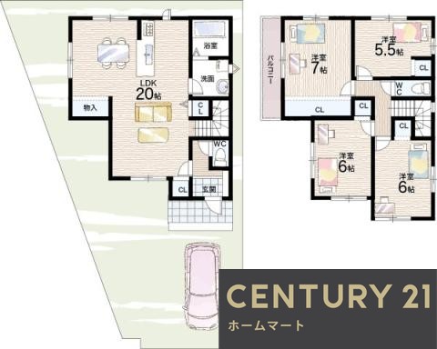 一戸建て甲賀市水口町虫生野中央 一戸建て 全２邸第１期の詳細情報 21